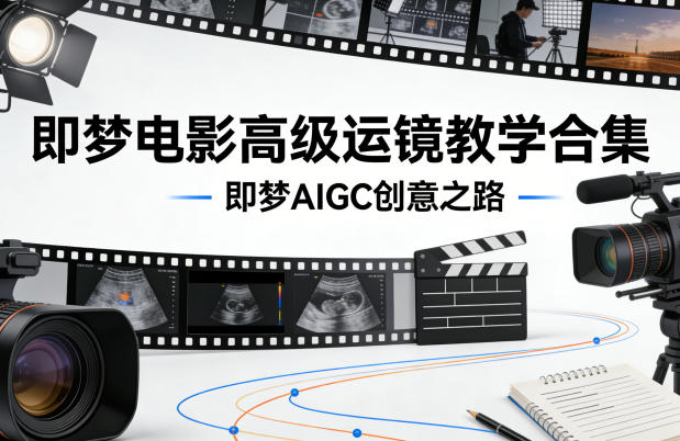 即梦电影高级运镜教学合集，即梦AIGC创意之路-KJ分享