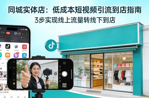 同城实体店，如何低成本把客户从短视频带到线下门店-KJ分享