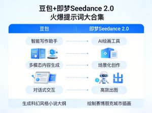 豆包+即梦Seedance 2.0，市面上卖的比较火爆的提示词大合集-KJ分享