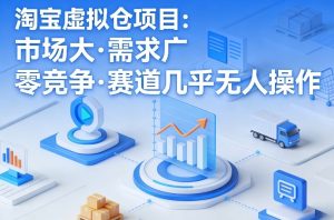 淘宝虚拟仓项目，市场大，需求广，零竞争，赛道几乎没人操作(更新0410)-KJ分享