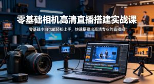 零基础相机高清直播间搭建实战课，小白也能轻松上手，快速搭建出高清专业的直播间-KJ分享