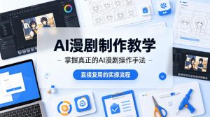 AI漫剧制作教学，带你掌握真正的AI漫剧操作手法，直接复用的实操流程-KJ分享