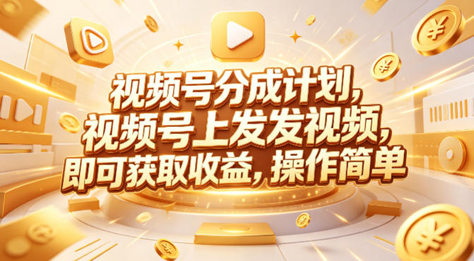 视频号分成计划，599元众筹的Red团队课程，视频号上发发视频，即可获取收益，操作简单-KJ分享