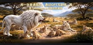 用一张普通图片，通过GPT写剧情，再用Seedance 2.0做动态演绎，居然能生成迪士尼风格搞笑动画-KJ分享