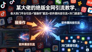 某大佬的绝版全网引流教学，各大热门平台引流+-KJ分享