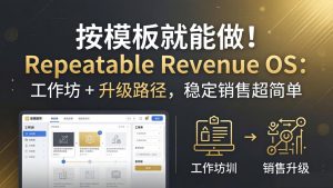 按模板就能做！Repeatable Revenue OS：工作坊 + 升级路径，稳定销售超简单-KJ分享