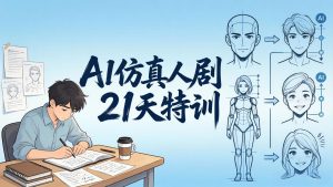 AI仿真人剧21天特训-更新：从剧本到成片全流程实战，掌握角色一致性与变现方法-KJ分享