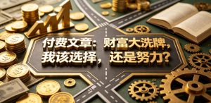 付费文章：财富大洗牌，我该选择，还是努力？-KJ分享