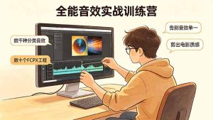 全能音效实战训练营：数千种分类音效+数十个FCPX工程，告别音效单一，剪出电影质感-KJ分享