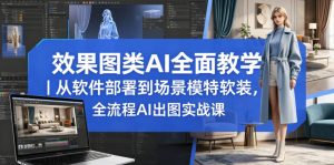 效果图类AI全面教学｜从软件部署到场景模特软装，全流程AI出图实战课-KJ分享
