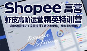 Shopee虾皮高阶运营精英特训营，高阶运营技巧+流量提升+转化率优化，助你业绩翻倍(更新26年5月)-KJ分享