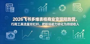 2026飞书多维表格商业变现陪跑营,巧用工具流量双杠杆,把职场能力转化为持续收入-KJ分享