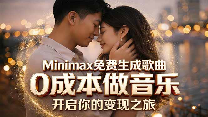 Minimax免费生成歌曲实测！0成本做音乐，说唱流行Lofi一键生成-KJ分享