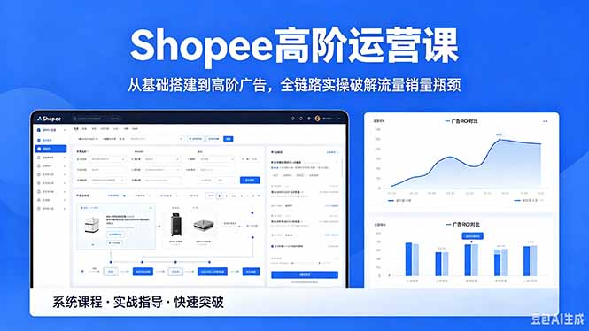 Shopee高阶运营课-2026年5月更新，从基础搭建到高阶广告，全链路实操破解流量销量瓶颈-KJ分享