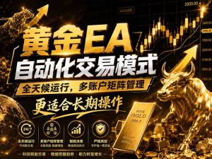 黄金EA量化：多窗口矩阵稳定运行，系统自动执行，收益空间持续放大-KJ分享