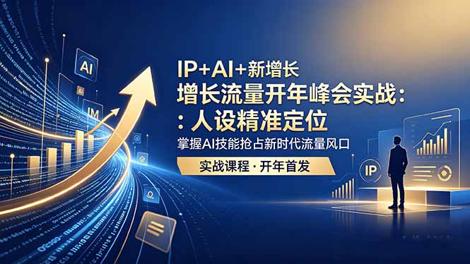 IP+AI+新增长 流量开年 峰会实战：人设精准定位 掌握AI技能抢占新时代流量风口-KJ分享