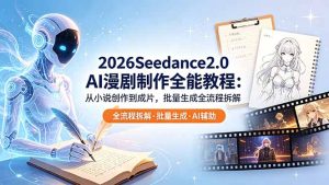 2026Seedance2.0 AI制作全能教程：从小说创作到成片，批量生成全流程拆解-KJ分享