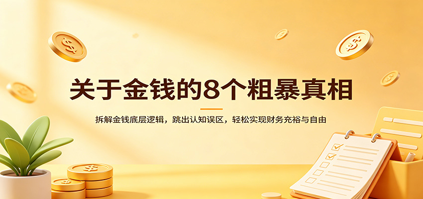 关于金钱的8个粗暴真相：拆解金钱底层逻辑，跳出认知误区，轻松实现财务充裕与自由-KJ分享