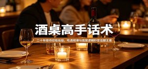 酒桌高手话术:二十年接待经验总结,吃透规律与底层逻辑秒变话题王者-KJ分享