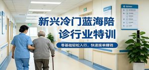 新兴冷门蓝海陪诊行业特训,零基础轻松入行,快速接单赚钱-KJ分享