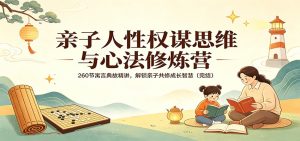 亲子人性权谋思维与心法修炼营：260节寓言典故精讲，解锁亲子共修成长智慧(完结)-KJ分享