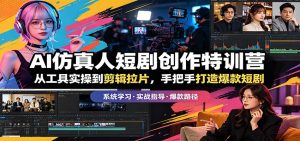 AI仿真人短剧创作特训营:从工具实操到剪辑拉片,手把手打造爆款短剧-KJ分享