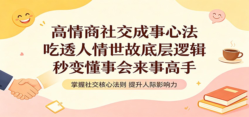 高情商社交成事心法：吃透人情世故底层逻辑，秒变懂事会来事高手-KJ分享