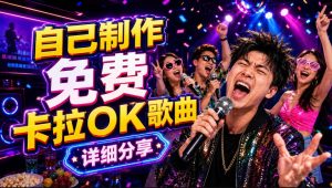 零基础AI制作免费卡拉OK视频教程，从歌曲生成、音轨分离到字幕制作、视频导出，手把手教学-KJ分享