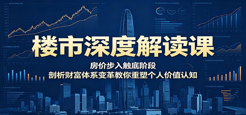 楼市深度解读课：房价步入触底阶段，剖析财富体系变革教你重塑个人价值认知-KJ分享