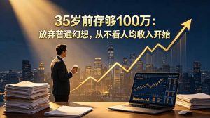 35岁前存够100万:放弃普通幻想,从不看人均收入开始-KJ分享