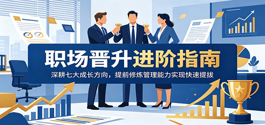 职场晋升进阶指南：深耕七大成长方向，提前修炼管理能力实现快速提拔-KJ分享