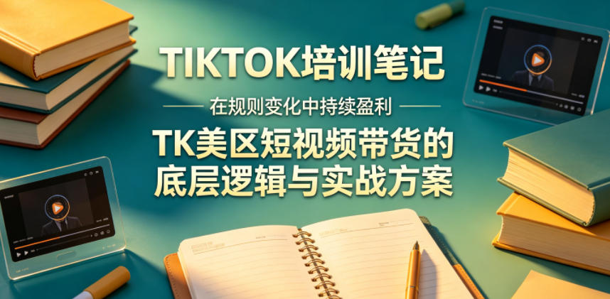 视界跨境TIKTOK4月17培训笔记，在规则变化中持续盈利，TK美区短视频带货的底层逻辑与实战方案【文档】-KJ分享