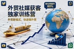 外贸社媒获客独家训练营，外贸新模式，快速做外贸(更新26年5月)-KJ分享