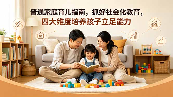 付费文章：普通家庭育儿指南，抓好社会化教育，四大维度培养孩子立足能力-KJ分享
