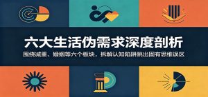 六大生活伪需求深度剖析：围绕减重、婚姻等六个板块，拆解认知陷阱跳出固有思维误区-KJ分享