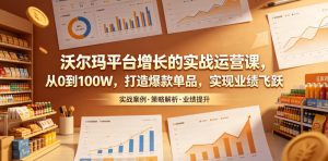 沃尔玛平台增长的实战运营课,从0到100W,打造爆款单品,实现业绩飞跃-KJ分享