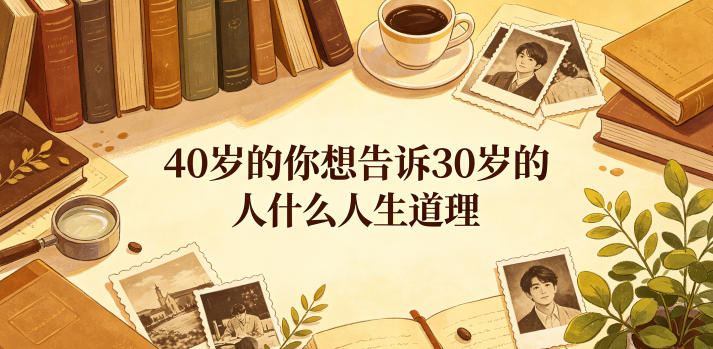 公众号付费文章：40岁的你想告诉30岁的人什么人生道理？-KJ分享
