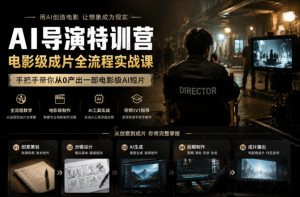 AI导演特训营,电影级成片全流程实战课,手把手带你从0产出一部电影级AI短片-KJ分享