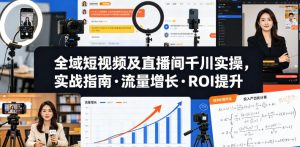 全域短视频及直播间千川实操，实战指南·流量增长·ROI提升(更新)-KJ分享