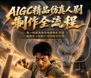 AIGC精品仿真人剧豢龙人全流程制作解析2026，国风仿真人创作+打斗剧情+人设编排，一站式AI短剧入门-KJ分享
