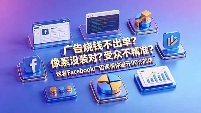 广告烧钱不出单？像素没装对？受众不精准？这套Facebook广告课帮你避开90%的坑-原创双语字幕-KJ分享