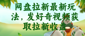 网盘拉新最新玩法，发好奇视频获取拉新收益-KJ分享