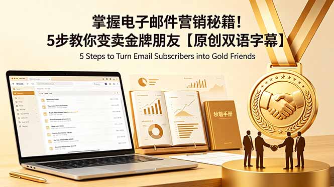 掌握电子邮件营销秘籍！5步教你变卖金牌朋友【原创双语字幕】-KJ分享