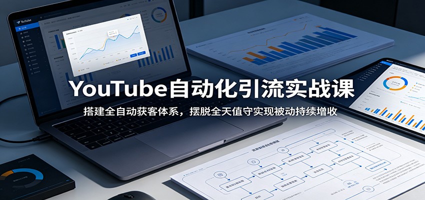 YouTube自动化引流实战课:搭建全自动获客体系,摆脱全天值守实现被动持续增收-KJ分享