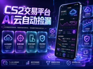 CS2交易平台AI云自动捡漏,多年稳定运行,无需手机,支持任何形式验证,日入300+【揭秘】-KJ分享