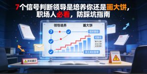 付费文章：7个信号判断领导是培养你还是画大饼，职场人必看，防踩坑指南-KJ分享