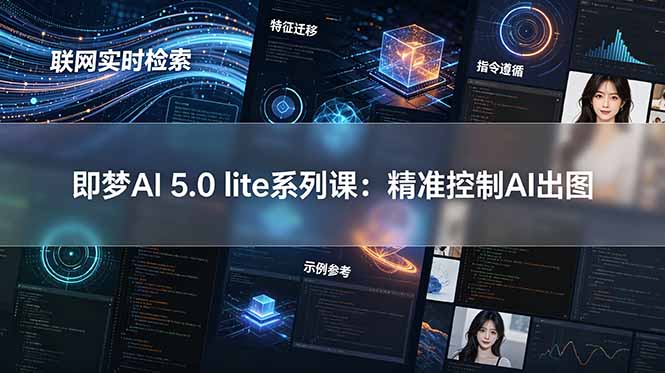 即梦AI 5.0 lite实战课：联网实时检索+特征迁移+指令遵循+示例参考，精准控制AI出图-KJ分享