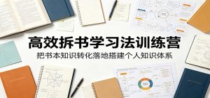 高效拆书学习法训练营，把书本知识转化落地搭建个人知识体系-KJ分享
