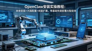 OpenClaw安装实操教程:本体安装+大脑配置+技能扩展,零基础快速部署AI智能体-KJ分享