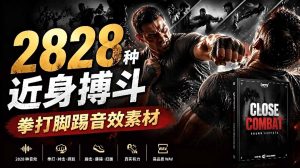 宝藏级别音效！2828种近身搏斗拳打脚踢音效素材，全部中文分类，免解压使用  Close Combat-KJ分享